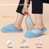 imageBesroad Womens Slippers Wide Diabetic Shoes Adjustable House Slippers Memory Foam Bedroom Shoes Arthritis Edema Indoor OutdoorLight Blue