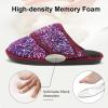 imageBesroad Womens Slippers Wide Diabetic Shoes Adjustable House Slippers Memory Foam Bedroom Shoes Arthritis Edema Indoor OutdoorPurplering