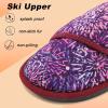 imageBesroad Womens Slippers Wide Diabetic Shoes Adjustable House Slippers Memory Foam Bedroom Shoes Arthritis Edema Indoor OutdoorPurplering