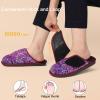 imageBesroad Womens Slippers Wide Diabetic Shoes Adjustable House Slippers Memory Foam Bedroom Shoes Arthritis Edema Indoor OutdoorPurplering