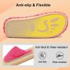 imageBesroad Womens Slippers Wide Diabetic Shoes Adjustable House Slippers Memory Foam Bedroom Shoes Arthritis Edema Indoor OutdoorRose Pink