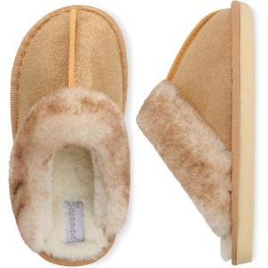 imageBesroad Kids Slippers Girls Boys Fuzzy House Slippers Warm Memory Foam House Shoes Soft Plush Bedroom Slippers Slides Indoor OutdoorGold