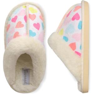 imageBesroad Kids Slippers Girls Boys Fuzzy House Slippers Warm Memory Foam House Shoes Soft Plush Bedroom Slippers Slides Indoor OutdoorHart