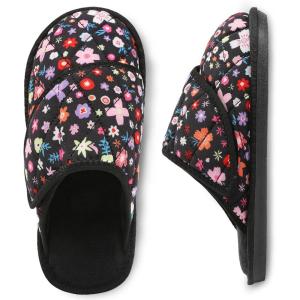 imageBesroad Womens Slippers Wide Diabetic Shoes Adjustable House Slippers Memory Foam Bedroom Shoes Arthritis Edema Indoor OutdoorFlower