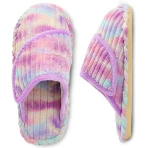 imageBesroad Womens Slippers Wide Diabetic Shoes Adjustable House Slippers Memory Foam Bedroom Shoes Arthritis Edema Indoor OutdoorGradient Purple