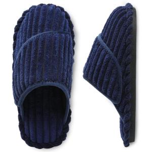 imageBesroad Womens Slippers Wide Diabetic Shoes Adjustable House Slippers Memory Foam Bedroom Shoes Arthritis Edema Indoor OutdoorNavy