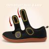 imageBesroad Womens Walking Shoes Wide Diabetic Shoes Adjustable Barefoot Casual Sneakers Breathable Zero Drop Arthritis Edema Sneakers Indoor OutdoorBlack
