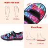 imageBesroad Womens Walking Shoes Wide Diabetic Shoes Adjustable Barefoot Casual Sneakers Breathable Zero Drop Arthritis Edema Sneakers Indoor OutdoorColorful Blue