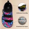 imageBesroad Womens Walking Shoes Wide Diabetic Shoes Adjustable Barefoot Casual Sneakers Breathable Zero Drop Arthritis Edema Sneakers Indoor OutdoorColorful Blue