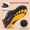 imageBesroad Womens Walking Shoes Wide Diabetic Shoes Adjustable Barefoot Casual Sneakers Breathable Zero Drop Arthritis Edema Sneakers Indoor OutdoorFlower