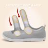 imageBesroad Womens Walking Shoes Wide Diabetic Shoes Adjustable Barefoot Casual Sneakers Breathable Zero Drop Arthritis Edema Sneakers Indoor OutdoorLight Grey