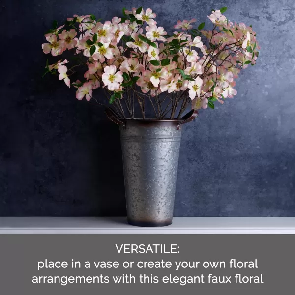 Elements Dogwood Artificial Flower Stems, Fake flowers for Home Decoration, 18x8x36 Inch