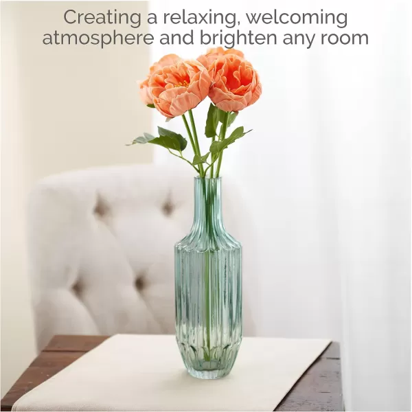 Elements Mikasa Artificial Latex Peony Bouquet, Lifelike Look and Feel, Set of 4 5.5x5x18 Inch