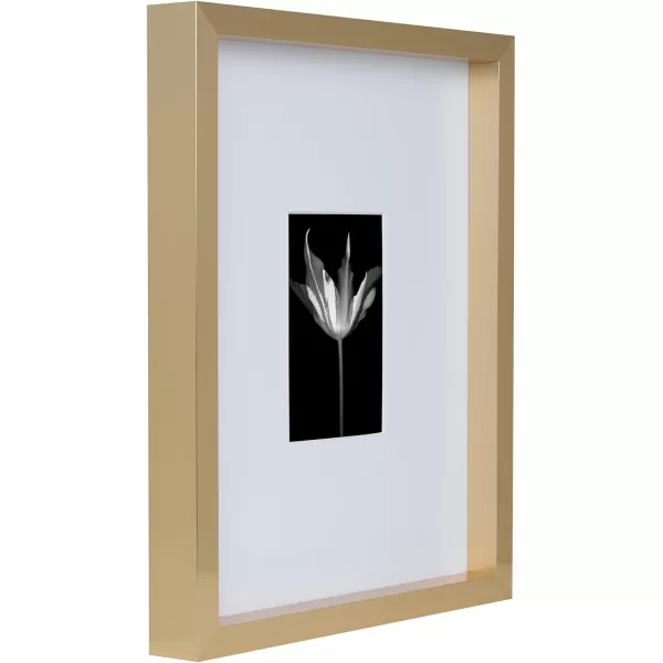 Mikasa 16x16 in. Gallery Frame 15x15 in. Photo without Mat, 5x7 in. Photo with Mat, 2 mm Beveled Mat, Vertical or Horizontal Display, Gray