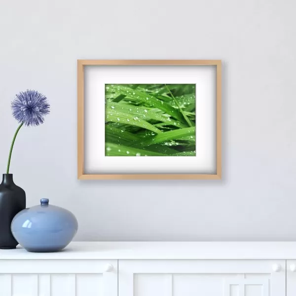 Mikasa 16x16 in. Gallery Frame 15x15 in. Photo without Mat, 5x7 in. Photo with Mat, 2 mm Beveled Mat, Vertical or Horizontal Display, Gray