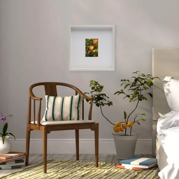 Mikasa 16x16 in. Gallery Frame 15x15 in. Photo without Mat, 5x7 in. Photo with Mat, 2 mm Beveled Mat, Vertical or Horizontal Display, Gray