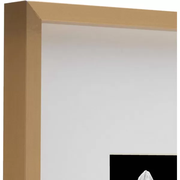 Mikasa 16x16 in. Gallery Frame 15x15 in. Photo without Mat, 5x7 in. Photo with Mat, 2 mm Beveled Mat, Vertical or Horizontal Display, Gray