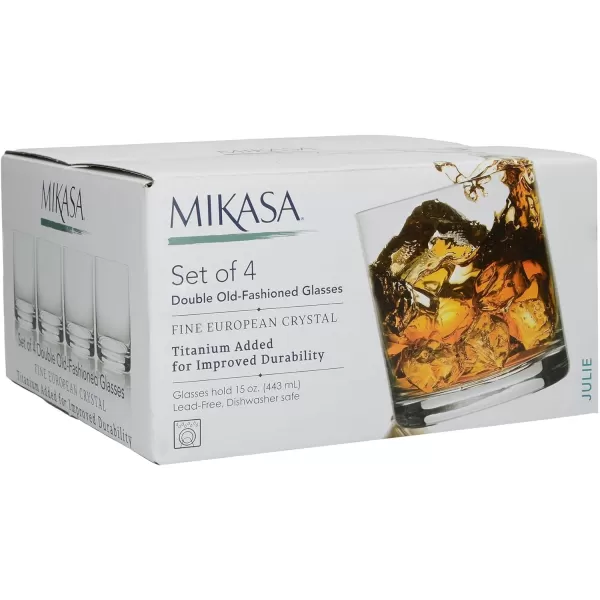 Mikasa, 19.75 oz, Clear Julie Stemless Wine Glass, 19.75-Ounce, Set Of 4, 4 Count 