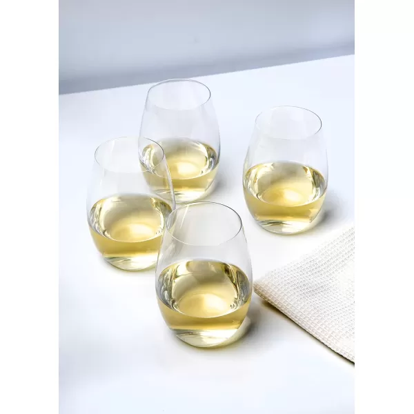 Mikasa, 19.75 oz, Clear Julie Stemless Wine Glass, 19.75-Ounce, Set Of 4, 4 Count 