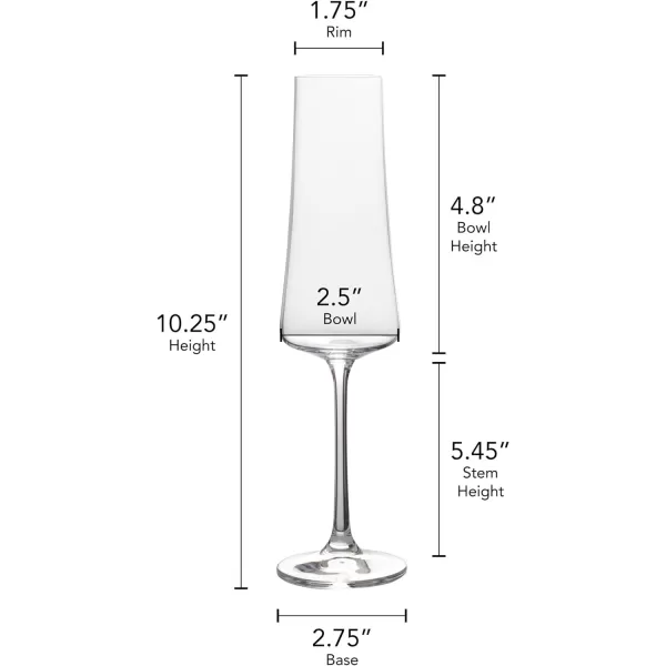 Mikasa Aline Set of 4 Highball Tumbler Cups, 17-Ounce, Clear