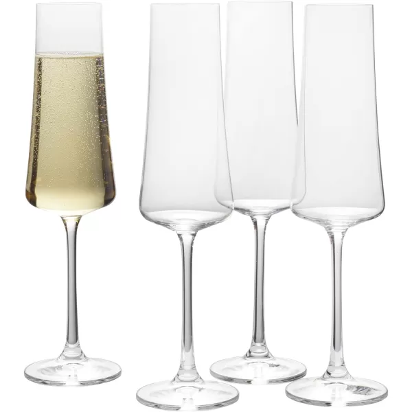 Mikasa Aline Set of 4 Highball Tumbler Cups, 17-Ounce, Clear