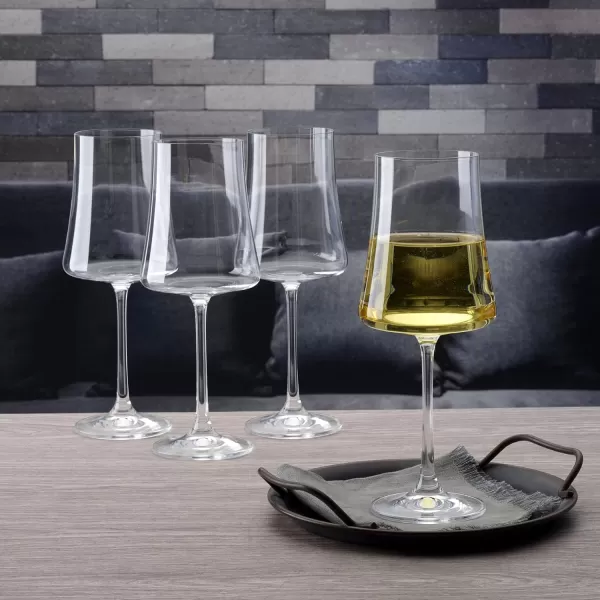 Mikasa Aline Set of 4 Highball Tumbler Cups, 17-Ounce, Clear