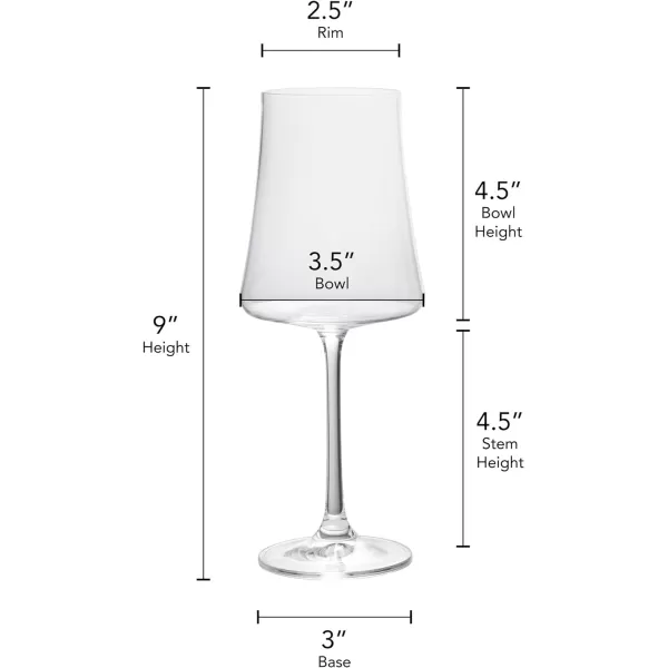 Mikasa Aline Set of 4 Highball Tumbler Cups, 17-Ounce, Clear