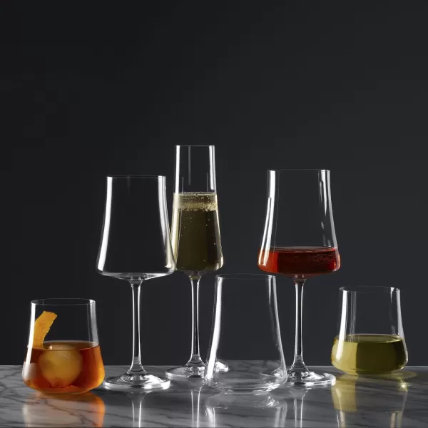 Mikasa Aline Set of 4 Red Wine Glasses, 4 Count , Clear