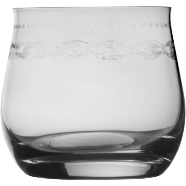 Mikasa Amelia Rocks Double Old Fashioned Glasses, Set of 4, 11.5-Ounce, Clear