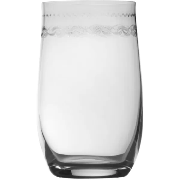 Mikasa Amelia Rocks Double Old Fashioned Glasses, Set of 4, 11.5-Ounce, Clear