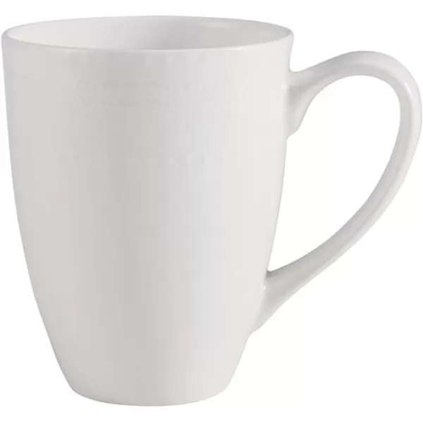 Mikasa Annabele Chip Resistant 40-Piece Dinnerware Set, Service For 8,White