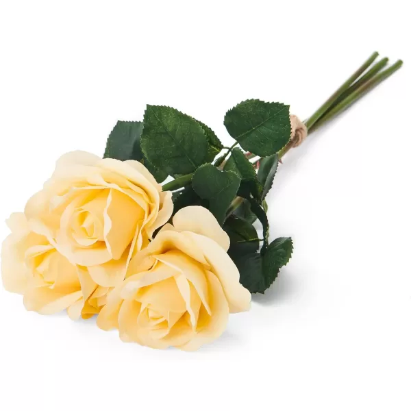 Mikasa Artificial Realistic Touch Rose Faux Floral for Home Kitchen Wedding Decorations, 24-Inch, White