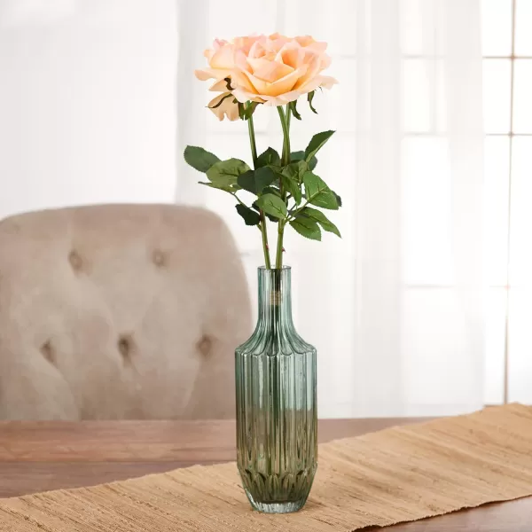 Mikasa Artificial Realistic Touch Rose Faux Floral for Home Kitchen Wedding Decorations, 24-Inch, White