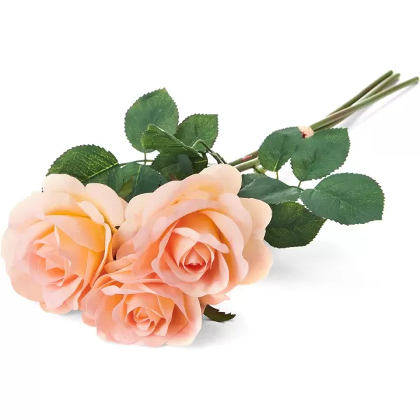 Mikasa Artificial Realistic Touch Rose Faux Floral for Home Kitchen Wedding Decorations, 24-Inch, White