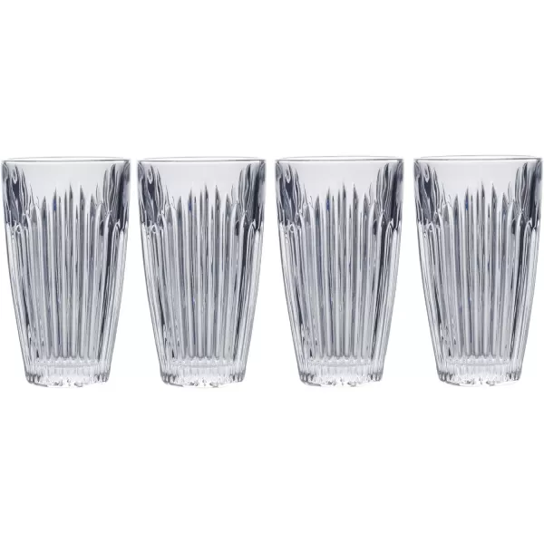 Mikasa Ballard Braid Double Old Fashioned Glass, 9.3-Ounce, Set of 4