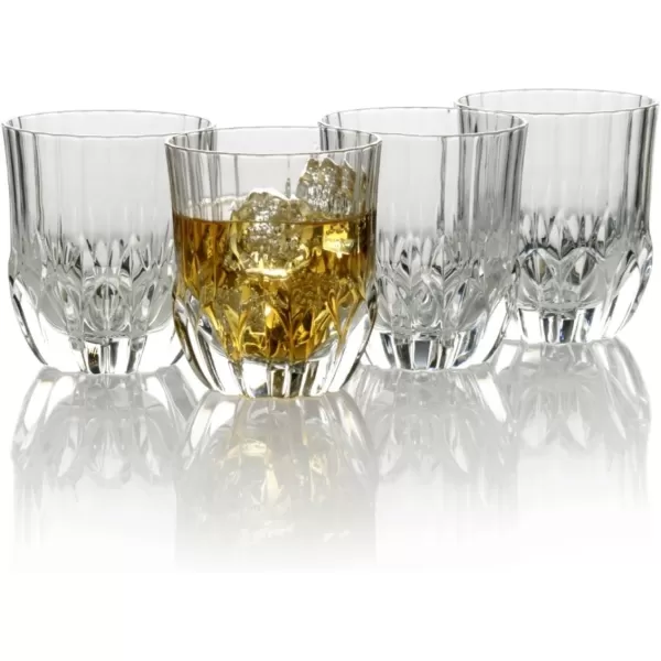 Mikasa Ballard Braid Double Old Fashioned Glass, 9.3-Ounce, Set of 4