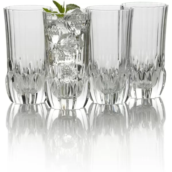 Mikasa Ballard Braid Double Old Fashioned Glass, 9.3-Ounce, Set of 4