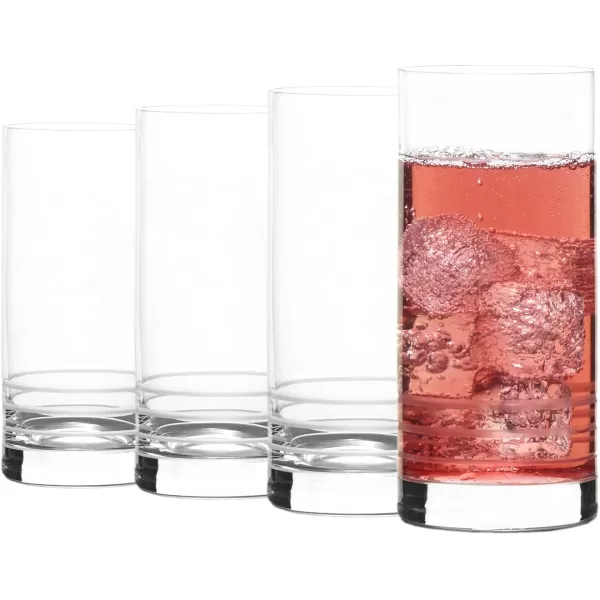 Mikasa Cal Highball Glass Set, 4 Count , Clear