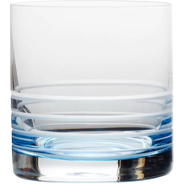 Mikasa Cal Ombre Highball Tumbler Cups, Set of 4, 17-Ounce, Blue