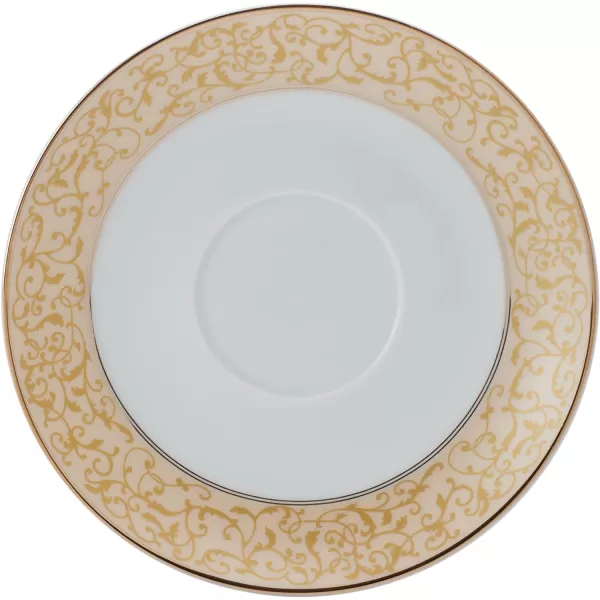 Mikasa Cameo Platinum 40-Piece Dinnerware Set, Dinner,Salad,Cereal, Fruit, Service for 8,White