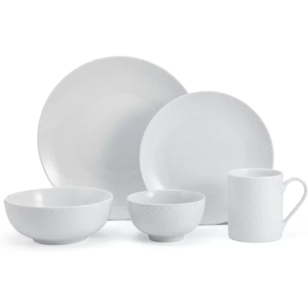 Mikasa Cheers 40-Piece Dinnerware Set, Service for 8, White