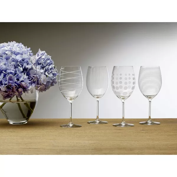 Mikasa Cheers Balloon Goblet Wine Glass, 24.5-Ounce, Set of 4, Transparent