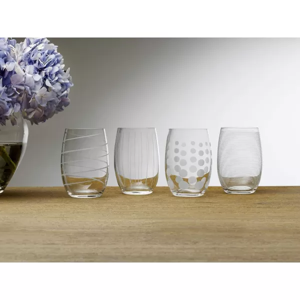Mikasa Cheers Balloon Goblet Wine Glass, 24.5-Ounce, Set of 4, Transparent