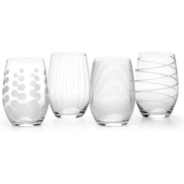 Mikasa Cheers Balloon Goblet Wine Glass, 24.5-Ounce, Set of 4, Transparent