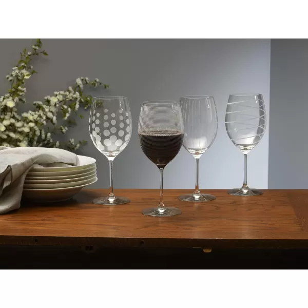 Mikasa Cheers Balloon Goblet Wine Glass, 24.5-Ounce, Set of 4, Transparent