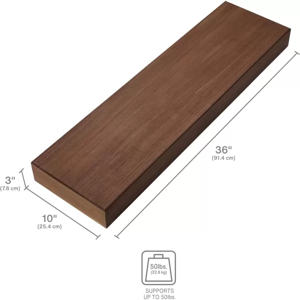 Mikasa Chunky Shelf for Bedroom, Living Room, Bathroom, Kitchen, Nursery with Pole Mount, 24-Inch, White