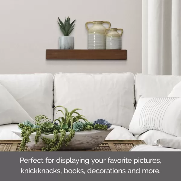 Mikasa Chunky Shelf for Bedroom, Living Room, Bathroom, Kitchen, Nursery with Pole Mount, 24-Inch, White