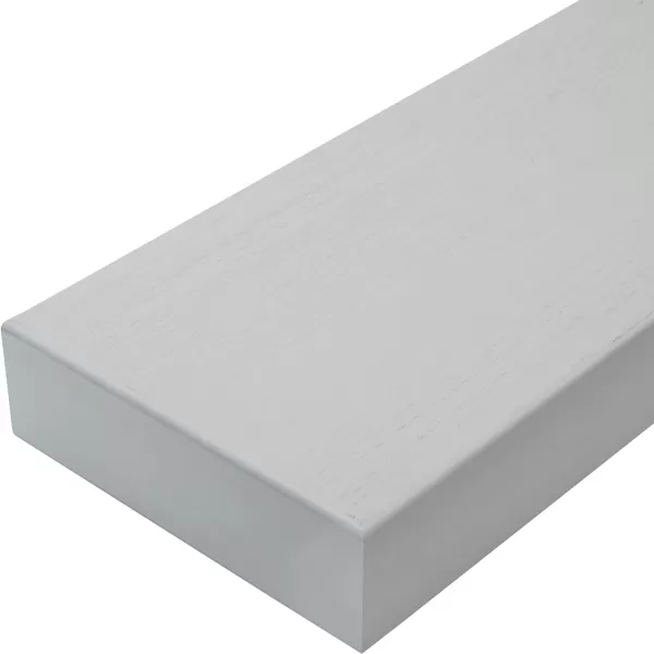 Mikasa Chunky Shelf for Bedroom, Living Room, Bathroom, Kitchen, Nursery with Pole Mount, 24-Inch, White