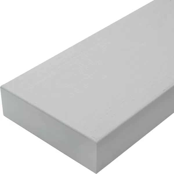 Mikasa Chunky Shelf for Bedroom, Living Room, Bathroom, Kitchen, Nursery with Pole Mount, 24-Inch, White