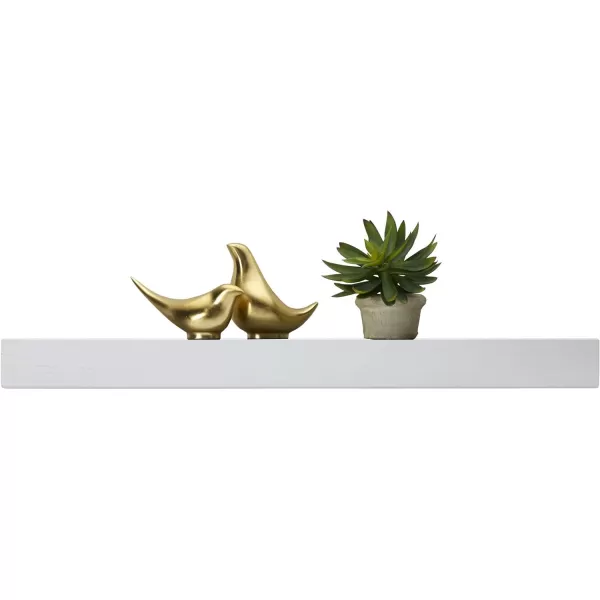 Mikasa Chunky Shelf for Bedroom, Living Room, Bathroom, Kitchen, Nursery with Pole Mount, 24-Inch, White